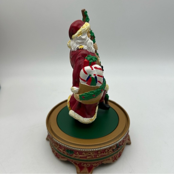 Vtg 1998 Mr Christmas Collectable Dome Santa Clause Rotating Music Box Works - Picture 10 of 15